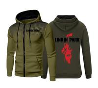 2024 Men’s Hooded Sweatshirts for Linkin Park Hoodie Long Sleeve Pullover Casual Drawstring Hoody Top For Linkin Park Zip Up Jacket Hoodie Jumpers Spring Tracksuits,J-3XL