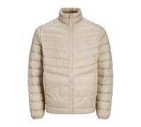 JACK & JONES Mens Puffer Jacket 100% Nylon Quilted Padded Windproof Outdoor Jacket for Men, Asphalt Colour, Size- S