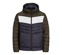 2024 Mens Jack & Jones Hooded Puffer Jacket Long Sleeve Windproof Coat S-2XL