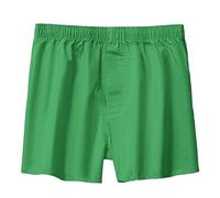 2024 - Mens Loose Fitting Underwear Pure Cotton Home Sleepwear Flat Angle Breathable Large Shorts Windproof Underwear Mens (Green, L)