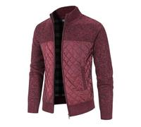 2024 Men's Winter Fashion Collar Knitted Mountain Sweatshirt and Matching Fleece Fleece Norwegian Wool Sweater, F-red, 4XL