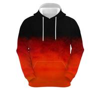 2024 Men's Winter Hoodie Sweatshirt Casual Sports Pullover with Pockets for Men, Colourful Printed Hoodie Fleece Pullover Women (Red-a, S), Red-A, S