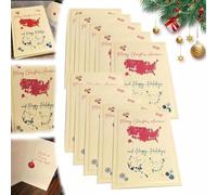 2024 Merry Christmas America Card, Merry Christmas America and Happy Holidays Cards, Personalized Christmas Cards, Presidential Election Map Cards, America Christmas Greeting Card