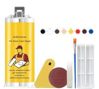 2024 Multifunctional Tile Stone Crack Repair Kit, Quick-Drying Tile Repair Glue, Granite and Marble Crack Repair Kit, Ceramic & Porcelain Chip & Hole Repair Paste for Tubs and Floors (1set)