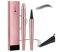 2024 New 3D Microblading Eyebrow Pen | Waterproof Long-lasting Natural Brow Pencil | Magic Eyebrow Pencil, Precision Micro-fork Tip for Fine Hair-like Strokes (Gray)