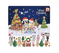2024 New Bluey Dog Children's Holiday Advent Calendar,24 surprise holiday gift blind boxes,New Year and Christmas Countdown,Children's Christmas gift