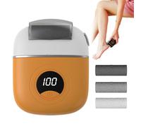 2024 New Digital Electric Foot Polisher, Electric Foot Callus Remover, Automatic USB Rechargeable Foot Repair and Grinding Device, Foot Grinder/Foot Sander (Orange)