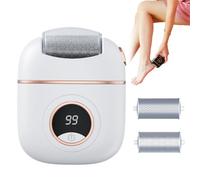 2024 New Digital Electric Foot Polisher, Electric Foot Callus Remover, Automatic USB Rechargeable Foot Repair and Grinding Device, Foot Grinder/Foot Sander (White)