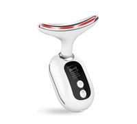 2024 New Face Massager，Portable Skin Tightening Beauty Toning Device，with 45 ± 5°C Heat and 4 Massage Modes for SkinTightening & Neck Lifting EMS Massage Face Firming for Women (White) Facial Massager
