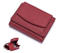 2024 New Genuine Leather RFID Blocking Card Holder Organizer Pocket Mini Wallet, Unisex Anti-Credit Card Fraud Folding Mini Wallet, Premium Leather Wallet for Women (3)