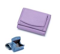 2024 New Genuine Leather RFID Blocking Card Holder Organizer Pocket Mini Wallet, Unisex Anti-Credit Card Fraud Folding Mini Wallet, C