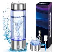2024 New Hydrogen Water Generator Bottles, Portable Hydrogenated Water Bottle with SPE PEM Technology, 420ml Hydrogen Water Bottle Generator, Rechargeable Ionizer Machine for Home, Office, and Travel