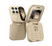 2024 New I17pro Mini Flip Phone Keypad Non-smartphone Elderly Phone 2G Network Radio Dial FM Multilingual Foldable Speed Phone Display father's Blacklist Foldable big Phone, Radio display mobi