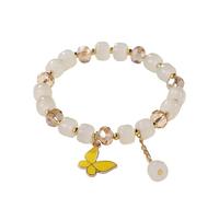 2024 New Imitation Jade Butterfly Glass Bracelet Children's Bead Bracelet Homage Watches (C, A)