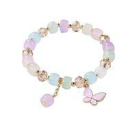 2024 New Imitation Jade Butterfly Glass Bracelet Children's Bead Bracelet Local Eclectic Jewelry (F, A)