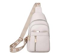 2024 New Multi-pocket Sling Bag for Women, Anti Theft Travel Bag, Womens PU Leather Sling Bag, Casual Lightweight Shoulder Bag Personal Flex Bag for Work & Outdoor