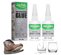 2024 New Oily Glue, Super Jue Fish Glue, Multi-Function Leak Sealing Welding Glue, Welding High Strength Oily Glue,Mighty Universal Glue,Strong Glue for Ceramic, Waterproof Glue for Plastic (50g-2pcs)