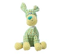 2024 New Pet Dog Chew Toy, Cute Donkey Shaped Chew Toy, Plush Dog Toy, Sturdy Dog Chew Toy, Small Game Toy for Promoting The Bond Between Pets And Owners (Green dog)