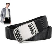 2024 NEW Pilot Tactical Belt, GUGETI Pilot Tactical Belt By, Stylish Casual Style Nylon Belt for Men, Automatic Belt Buckle (Black, 120cm)