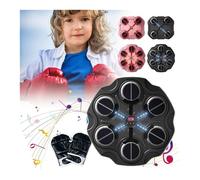 2024 New Smart Music Boxing Machine for Kids with Boxing Gloves, Smart Bluetooth Boxing Machine with LED Electronic Wall Mounted, Adjustable attack rhythm,Wall Target Training Devices for Boys Girls
