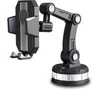 2024 New Sucker Car Phone Holder Long Arm Suction Cup Car Phone Mount Stand Mobile Cell Silicone Gel Support for Car Center Console Phone Holder Hand Free Mount for iPhone 15 14 13 Pro Max Samsung