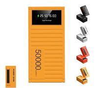 2024 New Super Fast Charging 66w Power Bank, 50,000mah Ultra-High Capacity Power Bank, Portable Charger With Led Display, Compatible With Cell Phone, Tablet, For Outdoors Travel (Yellow, 50000mah)