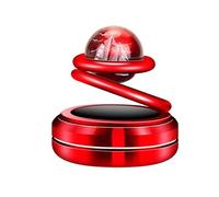 2024 New UFO Suspended design A,car aromatherapy box Car Air Freshener, Natural French Fragrance, F21 Car Fresheners, Gift set, Car Fragrance,Solar Powered Auto Rotary (red)