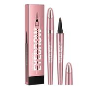 2024 New Upgrade Magic Eyebrow Pencil, 4-Tipped 3D Waterproof Microblading Eyebrow Pencil Contouring Pen, Precise Brow Pen Makeup, Long-Lasting & Smudge-proof Natural Fine Stroke (01# Light Brown)