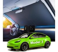 2024 New Version Sunshade Roof for Tesla Model 3 2023-2020【Blocks 99% UV, No Sag Gap!】Premium Roof Sunshade for Tesla Model 3 Accessories Heat Insulation Keep Cooling Foldable Sunshade for Glass Roof