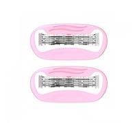 2024 New Women's Short Handle Razor with Five Blades, Can Remove Excess Body Hair From Arms, Legs, Underarms, Private Areas, Etc. Reusable, With Replaceable Razor Heads (D)
