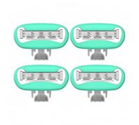 2024 New Women's Short Handle Razor with Five Blades, Can Remove Excess Body Hair From Arms, Legs, Underarms, Private Areas, Etc. Reusable, With Replaceable Razor Heads (J)
