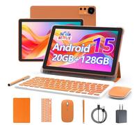 2024 Newest Android 14 Tablet, 10 inch 8GB RAM+64GB ROM/ 512 Expandable Tablets, 1.8Ghz Quad-core Processor, 1280*800 IPS Screen Tablet, 8MP Dual Camera, 6000mAH Battery, 2.4G/5G Wifi 6 BT 5.0 Tablet