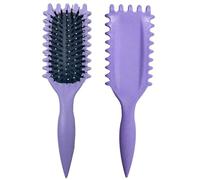 2024 Newest Boar Bristle Curly Hair Styling Brush for Defining and Shaping Curls - Gift for Women (Purple 1PCS)