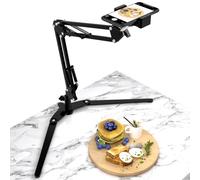 2024 Newest Overhead Phone Mount with holder, Phone Stand for Recording, Adjustable Tabletop Stand for Live Streaming Online Video and Food Crafting Demo Drawing Sketching