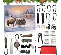 2024 Newest Survival & Mechanics Advent Calendar for Men, Survival Tools Advent Calendar, Tool Advent Calendar 2024, for Adults Teenagers, Survival Equipment (B)
