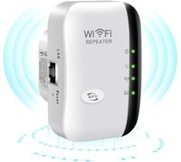 2024 Newest WiFi Booster, WiFi Extender, WiFi Repeater, Covers Up to 3650 Sq.ft and 45 Devices, Internet Booster - with Ethernet Port, Quick Setup, Home Wireless Signal Booster -White