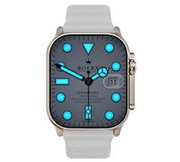 2024 Original Hello Watch 3 Plus Smartwatch 49mm HD AMOLED 1G ROM NFC Compass Bluetooth Call Clock Smart Watch Men Women for IOS (Gray)