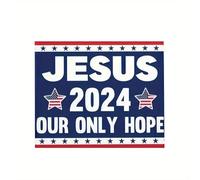 2024 Our Only Hope Aluminium Metal Tin Sign 16x12 Inch Home Plaque Poster Home Bar Pub Wall are Decor New