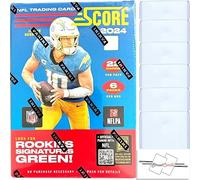 2024 Panini Score Football NFL Blaster Box with 132 Trading Cards + 6 Toploaders + STREETCARDS Magnet!