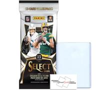2024 Panini Select Football NFL Fat Packs/Cello Box Trading Cards + Toploader(s) + StreetCards Magnet! ((1 Pack + 1 Toploader))