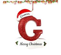 2024 Personalized Christmas Ornaments,Customizable Name Blessing Christmas Pendant,DIY Initials Pendant, for Your Family,Beautiful Christmas Tree Hanging Decorations