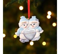 2024 Personalized First Christmas Married Engagement Ornament Custom Name Our First Christmas Together Couple Ornament