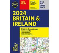 2024 Philip's Road Atlas Britain and Ireland: A4 Paperback (Philip's Road Atlases)