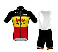 2024 Pro Team LOTTO DSTNY Belgian Champion Cycling Jersey Set For Men,Breathable MTB Bike Shirt Bib Short Kits GEL Paddad (4XL)
