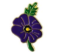 2024 Purple Poppy Pin Badge Poppy Brooch Remembrance Day Animals Memorial