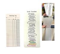 2024 Reading List Bookmark - Reading Log, Library Card Bookmark, Fun & Creative Book Accessories for Reading Lovers, Libraries Cards Book Tracker for Teachers, Students, Book Lovers (6)