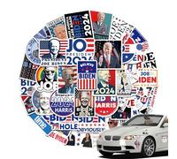 2024 Stickers, Biden Election Stickers | 50 Decals Stickers for Elections 2024 | Waterproof PVC Stickers for Walls, Cars, Trucks, Water Bottles,