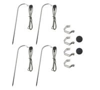 2024 Upgrade 4 Pcs Replacement Meat Probe for Masterbuilt Gravity Series 560/800/1050 XL Digital Charcoal Grill + Smoker, 9004190170 Accessories Temperature Probe, with Probe Grommet and Grills Clips