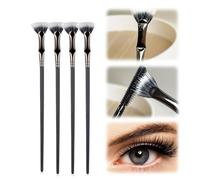 2024 Upgraded Mascara Fan Brush,Folding Angle Scalloped Lash Brush,Eyelash Comb Separator Makeup Tool,for upper and lower eyelashes