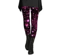 2024 Warm Leggings for Women Basic Pants Women's Spring and Autumn New Casual Fashion Valentine's Day 3D Printed Tight Bottom Yoga Pants Women Clothes Winter Fashion (Dark Gray, XXL)